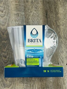 Brita Elite Water Filter Pitcher Large 10 Cup White NEW SEALED
